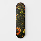 Abstracte stadskunst geïnspireerd Grunge zonnebloe Persoonlijk Skateboard (Voorkant)