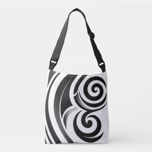 Abstracte stam crossbody tas (Voorkant)