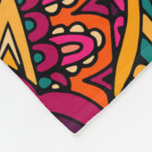 Abstracte stam  etnische naadloze patronen of fleece deken (Hoek)