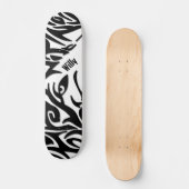 Abstracte stam Wolf met naam Persoonlijk Skateboard (Voorkant)
