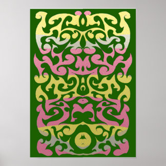 Abstracte stamkunst door RRW, 2026 Poster