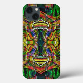 Abstracte stammenachtige design, gecarbeerd Case-Mate iPhone case