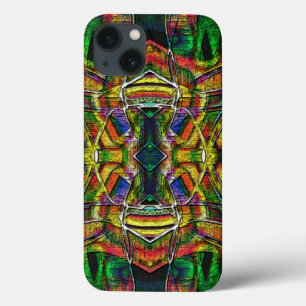 Abstracte stammenachtige design, gecarbeerd Case-Mate iPhone case