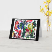 Abstracte standaard dag kaart (Gele Bloem)