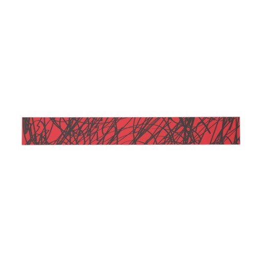 Abstracte Star Bat Bar Mitzvah Belly Band Wrap Uitnodigingen Wikkel (Vlak)