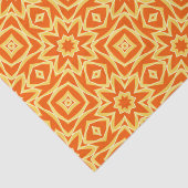 Abstracte Star Geometric - Oranje en Gold Tissuepapier (Detail)