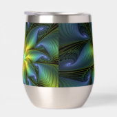 Abstracte Star, glimmende Blauwe Groene Golden Fra (Rechts)