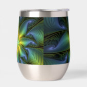 Abstracte Star, glimmende Blauwe Groene Golden Fra (Links)