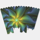 Abstracte Star, glimmende Blauwe Groene Golden Fra Bedankdoosjes (Ongevouwen)