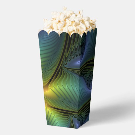 Abstracte Star, glimmende Blauwe Groene Golden Fra Bedankdoosjes (Popped)