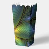 Abstracte Star, glimmende Blauwe Groene Golden Fra Bedankdoosjes (Voorkant)