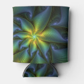 Abstracte Star, glimmende Blauwe Groene Golden Fra Blikjeskoeler (Voorkant)