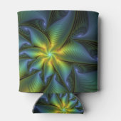 Abstracte Star, glimmende Blauwe Groene Golden Fra Blikjeskoeler (Achterkant)