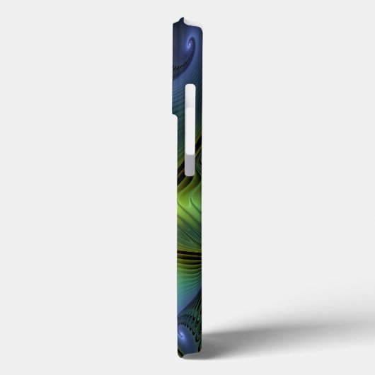 Abstracte Star, glimmende Blauwe Groene Golden Fra Case-Mate iPhone Case (Achterkant / Links)