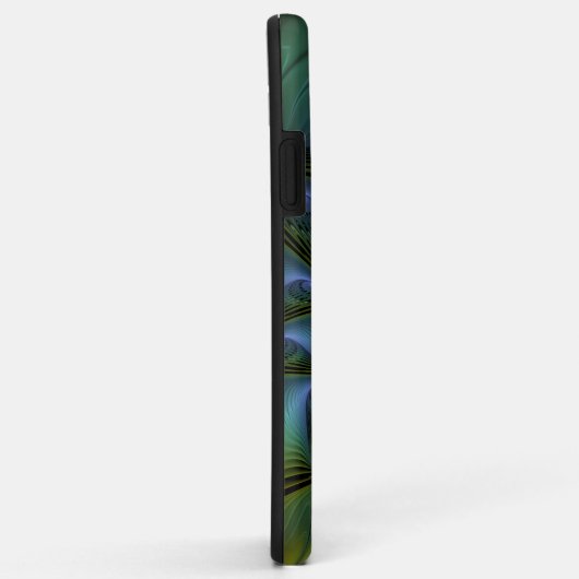 Abstracte Star, glimmende Blauwe Groene Golden Fra Case-Mate iPhone Case (Achterkant/rechts)