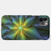 Abstracte Star, glimmende Blauwe Groene Golden Fra Case-Mate iPhone Case (Achterkant (horizontaal))