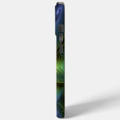 Abstracte Star, glimmende Blauwe Groene Golden Fra Case-Mate iPhone Case (Achterkant / Links)