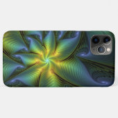Abstracte Star, glimmende Blauwe Groene Golden Fra Case-Mate iPhone Case (Achterkant (horizontaal))