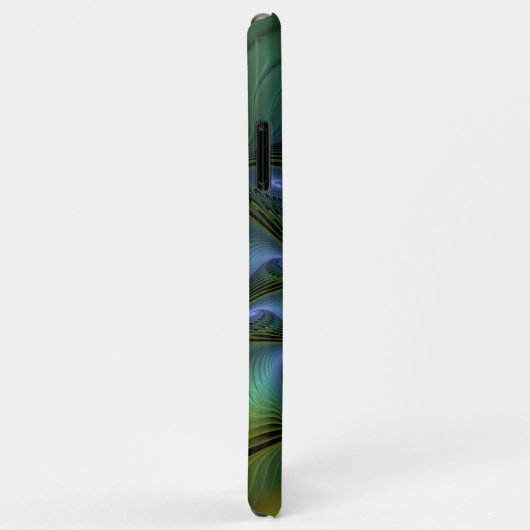 Abstracte Star, glimmende Blauwe Groene Golden Fra Case-Mate iPhone Case (Achterkant/rechts)