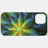 Abstracte Star, glimmende Blauwe Groene Golden Fra Case-Mate iPhone Case (Achterkant (horizontaal))
