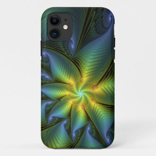 Abstracte Star, glimmende Blauwe Groene Golden Fra Case-Mate iPhone Case