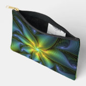 Abstracte Star, glimmende Blauwe Groene Golden Fra Etui (Open)