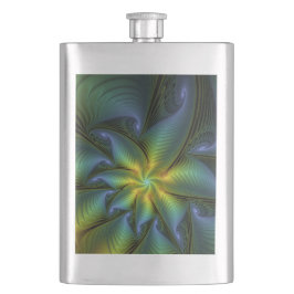 Abstracte Star, glimmende Blauwe Groene Golden Fra Flacon