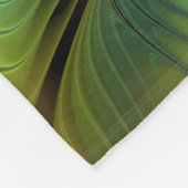 Abstracte Star, glimmende Blauwe Groene Golden Fra Fleece Deken (Hoek)