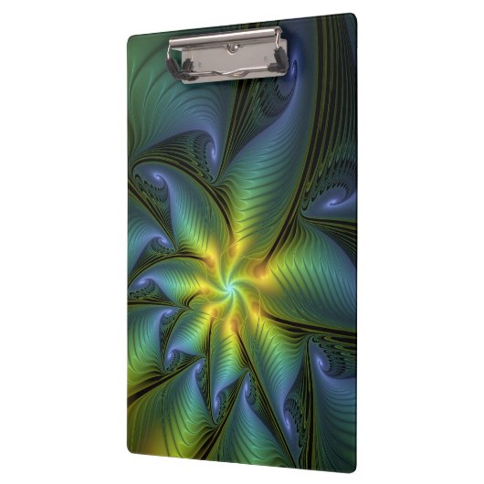 Abstracte Star, glimmende Blauwe Groene Golden Fra Klembord (Links)