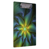 Abstracte Star, glimmende Blauwe Groene Golden Fra Klembord (Rechts)