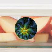 Abstracte Star, glimmende Blauwe Groene Golden Fra Labels (Aangebracht)