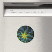 Abstracte Star, glimmende Blauwe Groene Golden Fra Magneet (Insitu (Vaatwasser))