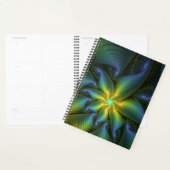 Abstracte Star, glimmende Blauwe Groene Golden Fra Planner (Display)