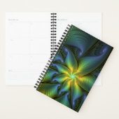 Abstracte Star, glimmende Blauwe Groene Golden Fra Planner (Display)