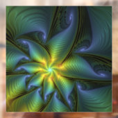 Abstracte Star, glimmende Blauwe Groene Golden Fra Raamsticker (Vel 2)