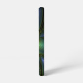 Abstracte Star, glimmende Blauwe Groene Golden Fra Samsung Galaxy Hoesje (Linkerkant)