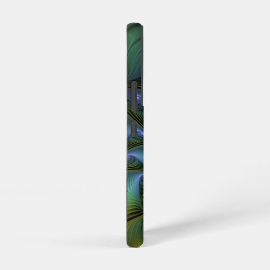 Abstracte Star, glimmende Blauwe Groene Golden Fra Samsung Galaxy Hoesje (Rechterkant)