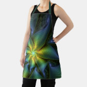 Abstracte Star, glimmende Blauwe Groene Golden Fra Schort (Insitu)