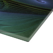 Abstracte Star, glimmende Blauwe Groene Golden Fra Snijplank (Hoek)