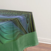 Abstracte Star, glimmende Blauwe Groene Golden Fra Tafelkleed (Voorbeeld)