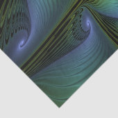 Abstracte Star, glimmende Blauwe Groene Golden Fra Tissuepapier (Detail)