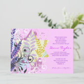 Abstracte Star Jewish Baby Noaming Invitation Hebr Kaart (Staand voorkant)