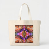 Abstracte Star Large Canvas tas (Voorkant)