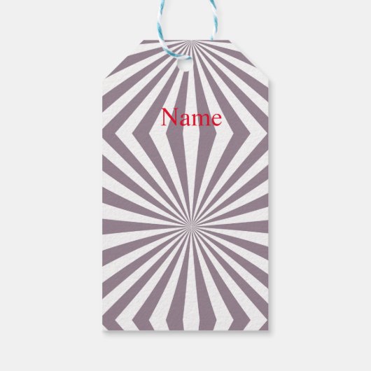 Abstracte Starburst Thunder_Cove Cadeaulabel (Achterkant)