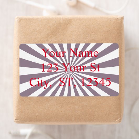 Abstracte Starburst Thunder_Cove Etiket (Insitu)