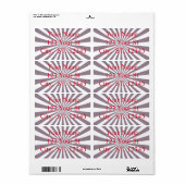 Abstracte Starburst Thunder_Cove Etiket (Full Sheet)