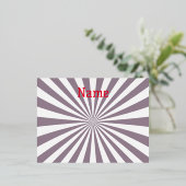 Abstracte Starburst Thunder_Cove Folie Feestdagen Briefkaart (Staand Voorkant)