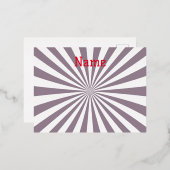 Abstracte Starburst Thunder_Cove Folie Feestdagen Briefkaart (Voorkant / Achterkant)