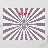 Abstracte Starburst Thunder_Cove Folie Feestdagen Briefkaart (Voorkant)