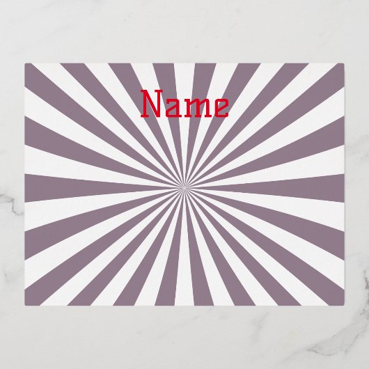 Abstracte Starburst Thunder_Cove Folie Feestdagen Briefkaart (Voorkant)